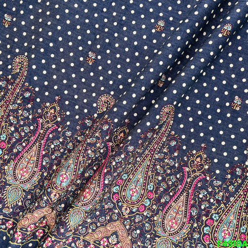 Embroidered Denim Fabric-F4918