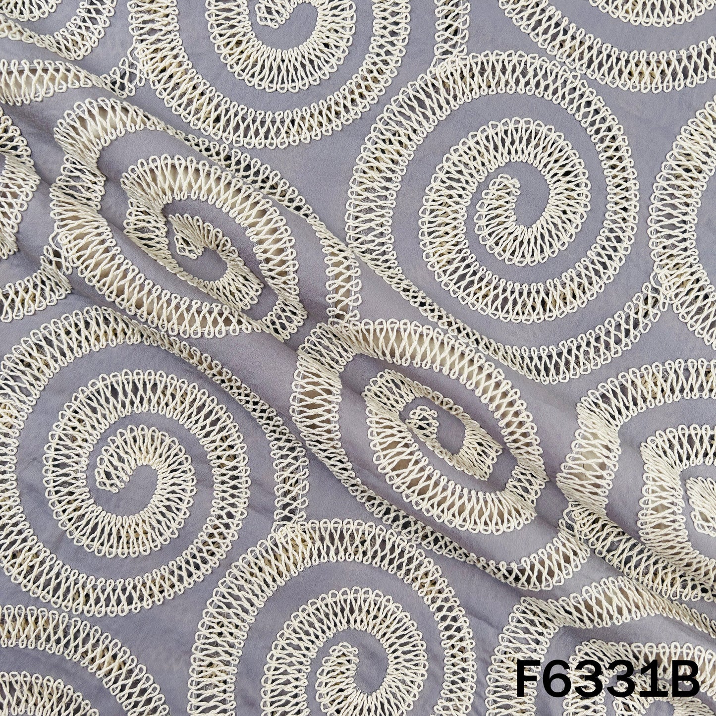 Crochet Work Crepe Fabric - F6331