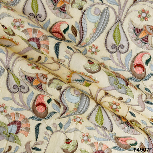 Positional Print Modal silk Fabric-F4907