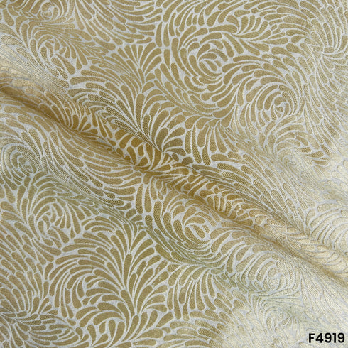 Dyeable Zari Work Pure Banarasi Georgette Fabric-F4919