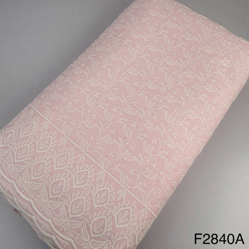 Chikankari Cotton Fabric-F2840