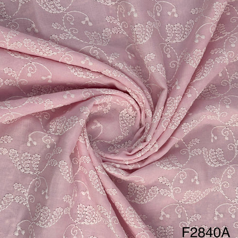 Chikankari Cotton Fabric-F2840