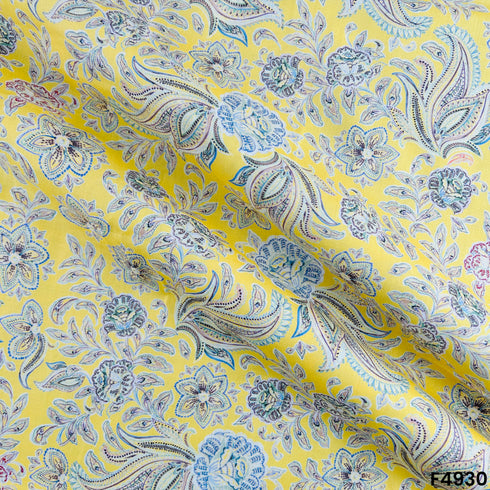 Digital Print Cambric Cotton Fabric-F4930
