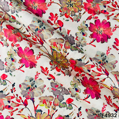 Digital Print Cambric Cotton Fabric-F4932