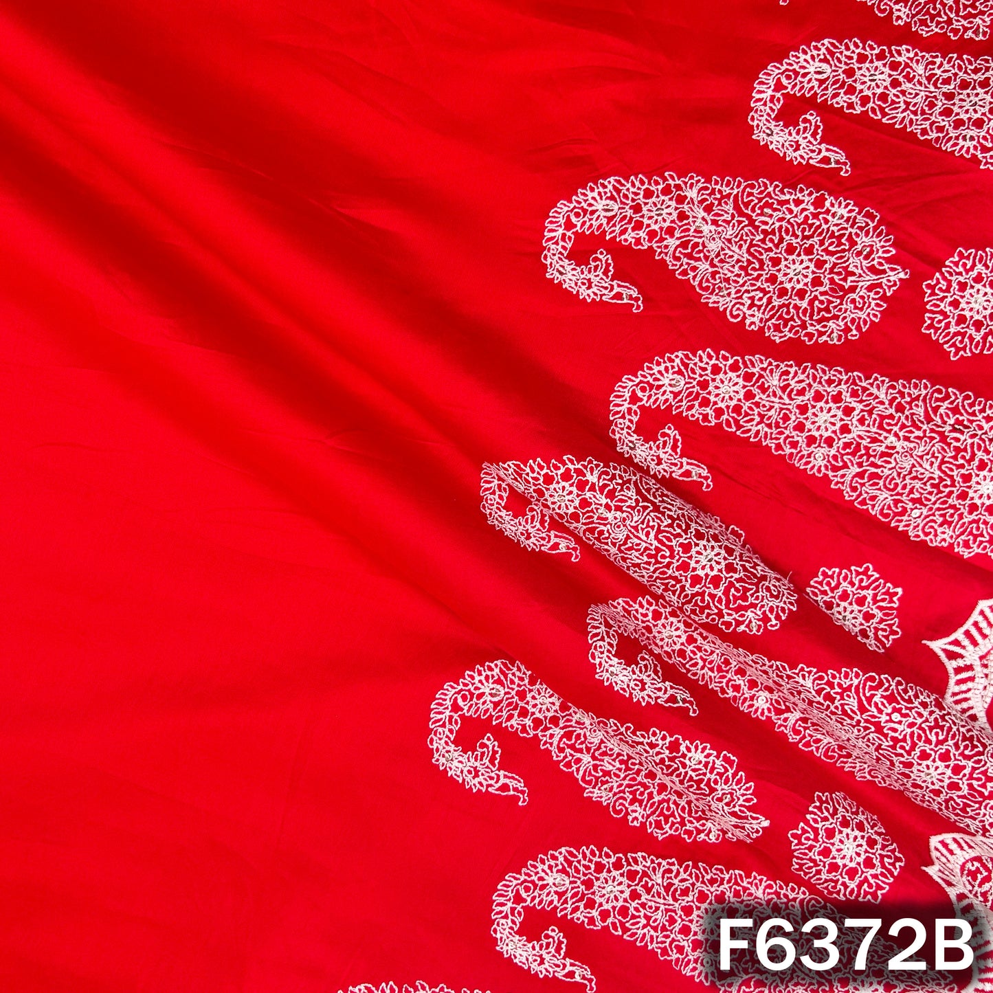 Thread Embroidered Modal Cotton Fabric - F6372