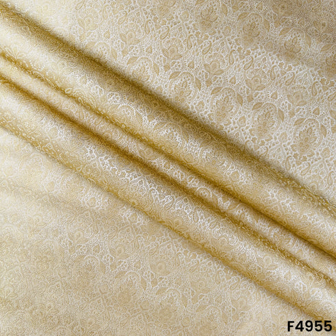 Self Jacquard Silk Brocade Fabric-F4955