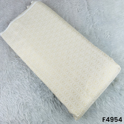 Self Jacquard Silk Brocade Fabric-F4954