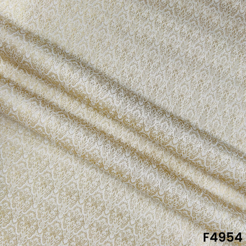 Self Jacquard Silk Brocade Fabric-F4954