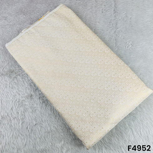 Self Jacquard Silk Brocade Fabric-F4952