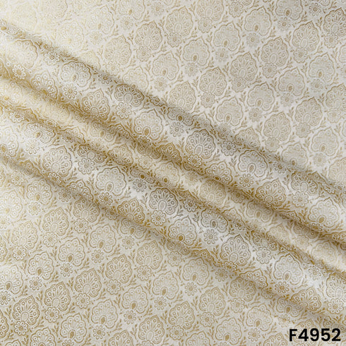 Self Jacquard Silk Brocade Fabric-F4952