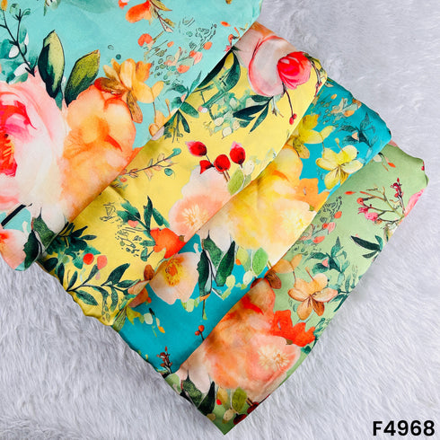 Digital Print Satin Silk Fabric-F4968