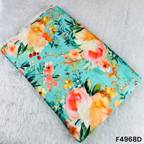 Digital Print Satin Silk Fabric-F4968