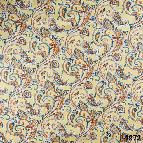 Digital Print Glaze Cotton Fabric-F4972