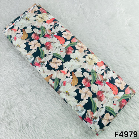 Digital Print Glaze Cotton Fabric-F4979