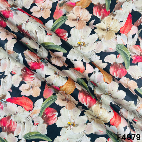 Digital Print Glaze Cotton Fabric-F4979