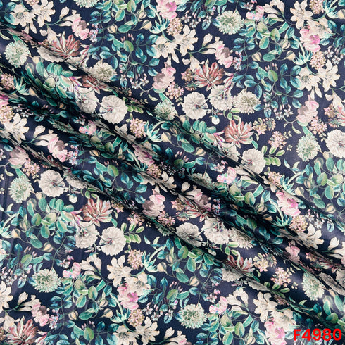 Digital Print Glaze Cotton Fabric-F4980