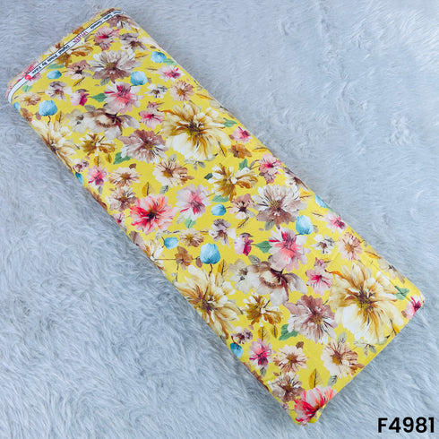 Digital Print Glaze Cotton Fabric-F4981