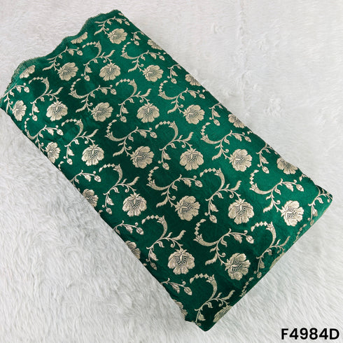 Zari Work Banarasi Silk Fabric-F4984
