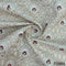 Thread Embroidered Silk Fabric-F2884