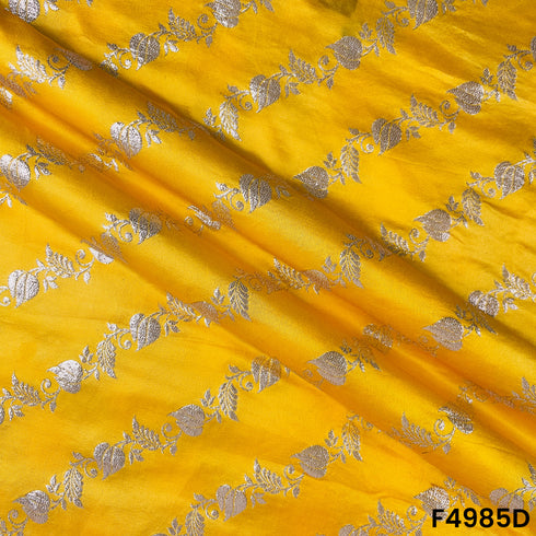 Zari Work Banarasi Silk Fabric-F4985