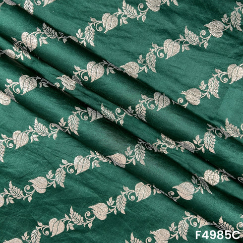 Zari Work Banarasi Silk Fabric-F4985