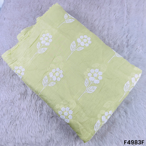 Thread Sequins Embroidered Muslin Cotton Fabric-F4983