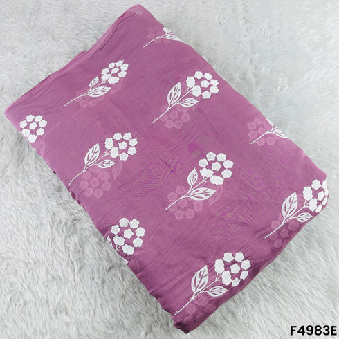 Thread Sequins Embroidered Muslin Cotton Fabric-F4983