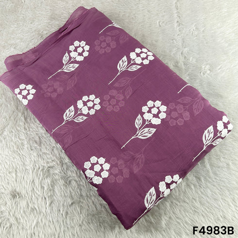 Thread Sequins Embroidered Muslin Cotton Fabric-F4983