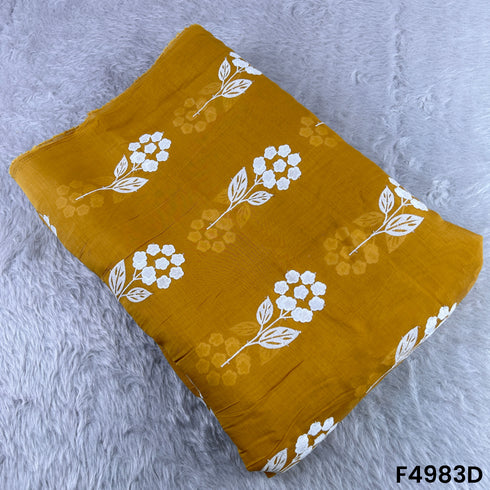 Thread Sequins Embroidered Muslin Cotton Fabric-F4983