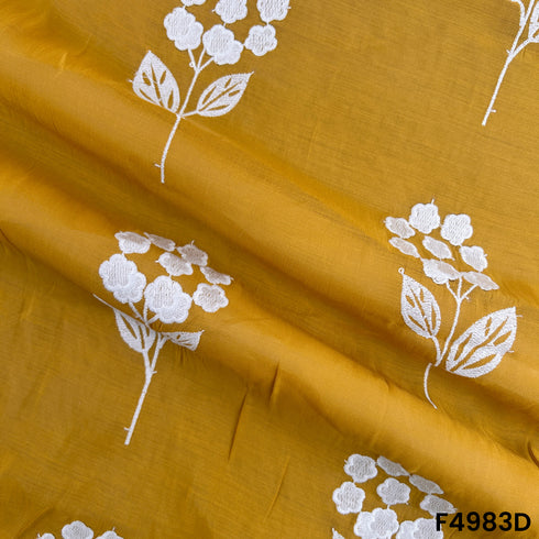 Thread Sequins Embroidered Muslin Cotton Fabric-F4983