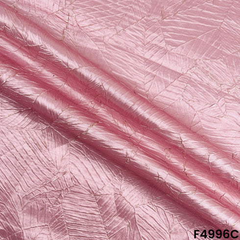 Imported Satin With Pleated Pattern Fabric-F4996