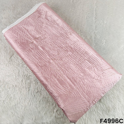 Imported Satin With Pleated Pattern Fabric-F4996