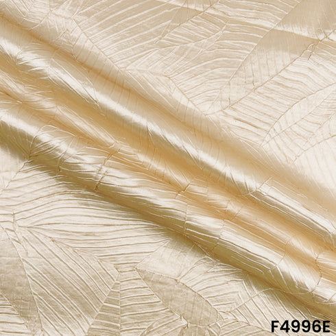 Imported Satin With Pleated Pattern Fabric-F4996