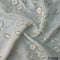 Dyeable Thread Cut Dana Work Embroidered Organza Fabric - F3008