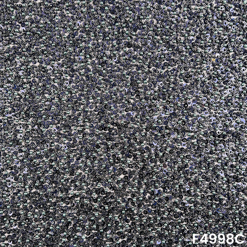 Cut Dana Sequins Pearl Embroidered Net Fabric-F4998