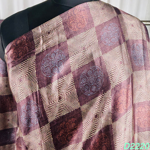 Printed Modal Silk Dupatta-D2220