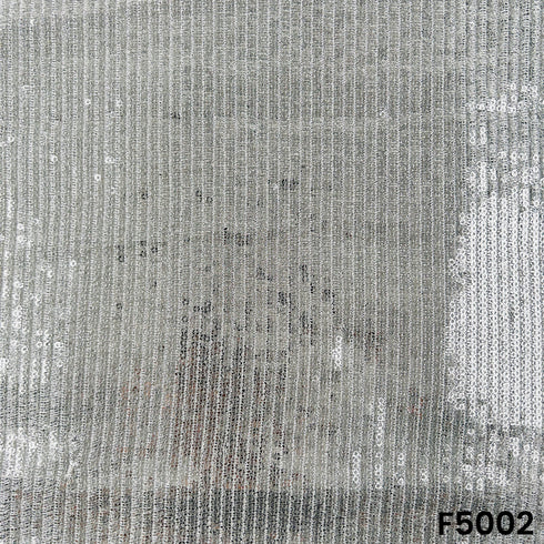 Zari Sequins Embroidered Geporgette FabriC-F5002