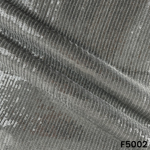 Zari Sequins Embroidered Geporgette FabriC-F5002