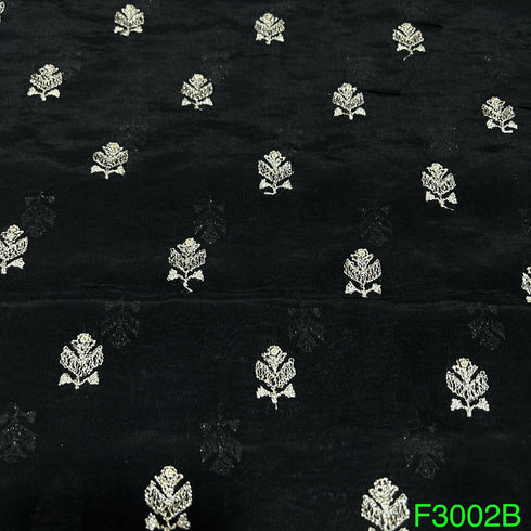 Zari Sequins Organza FAbric-F3002