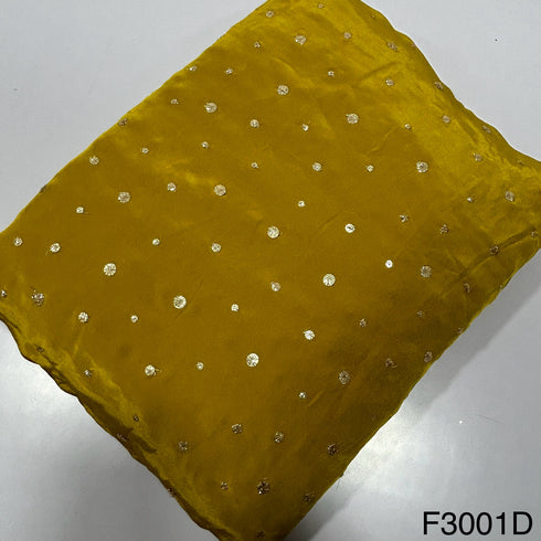 Zari Sequins Crepe Fabric-F3001