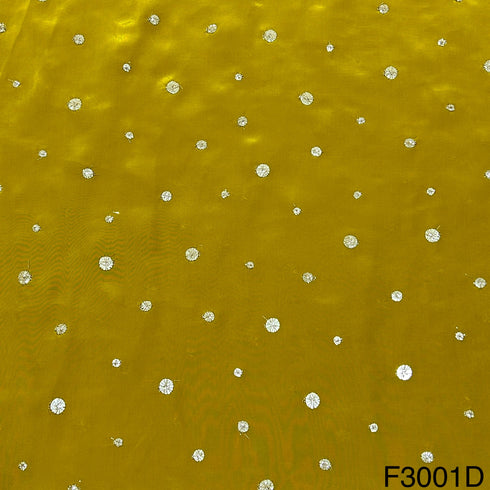 Zari Sequins Crepe Fabric-F3001