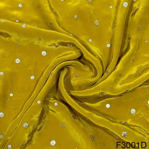Zari Sequins Crepe Fabric-F3001