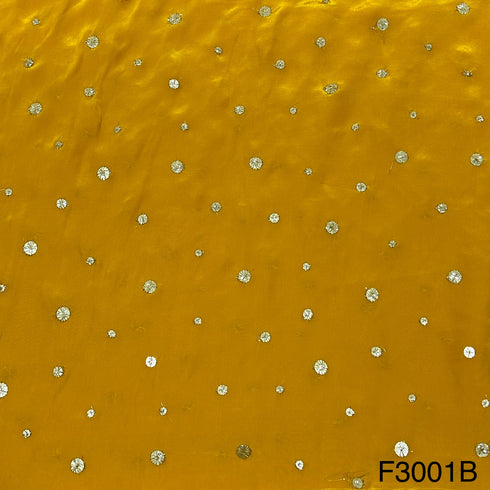 Zari Sequins Crepe Fabric-F3001