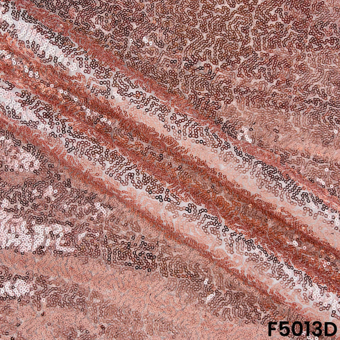 Embroidered Sequins Work Net Fabric-F5013