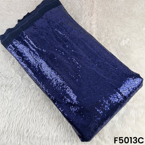 Embroidered Sequins Work Net Fabric-F5013