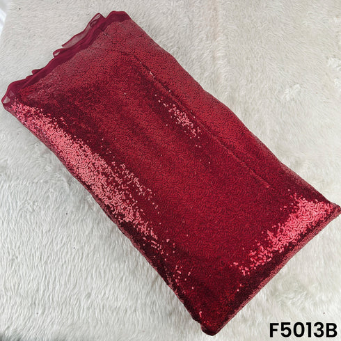 Embroidered Sequins Work Net Fabric-F5013