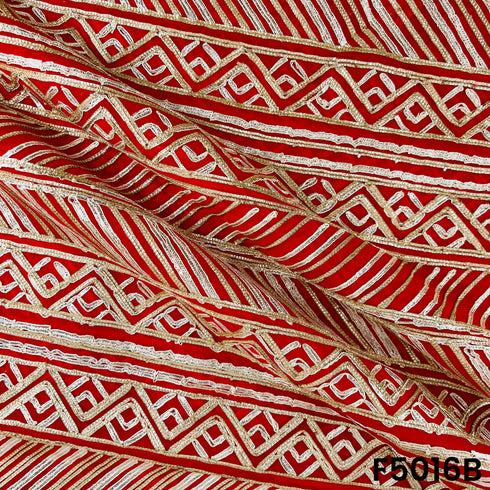 Gota Patti Georgette Fabric-F5016