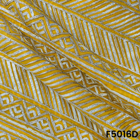 Gota Patti Georgette Fabric-F5016