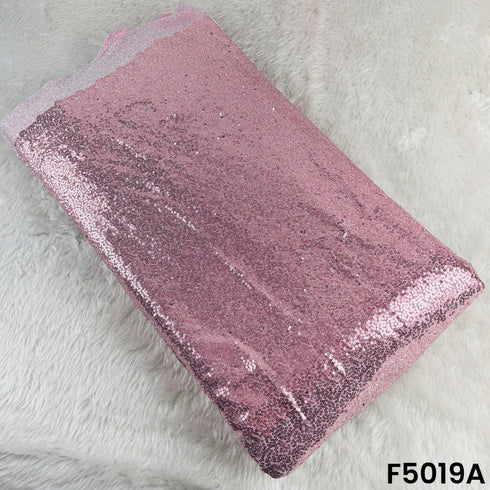 Sequins Embroidered Simmer Lycra Fabric-F5019