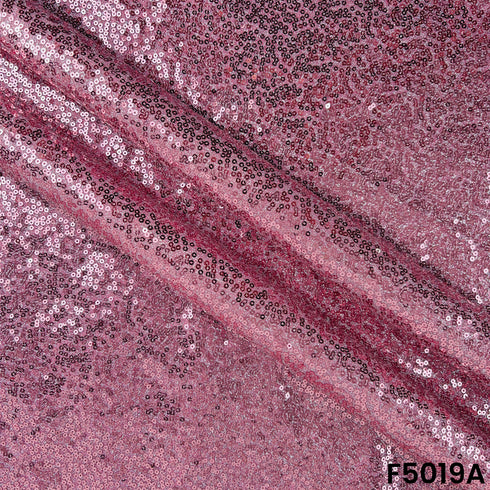 Sequins Embroidered Simmer Lycra Fabric-F5019